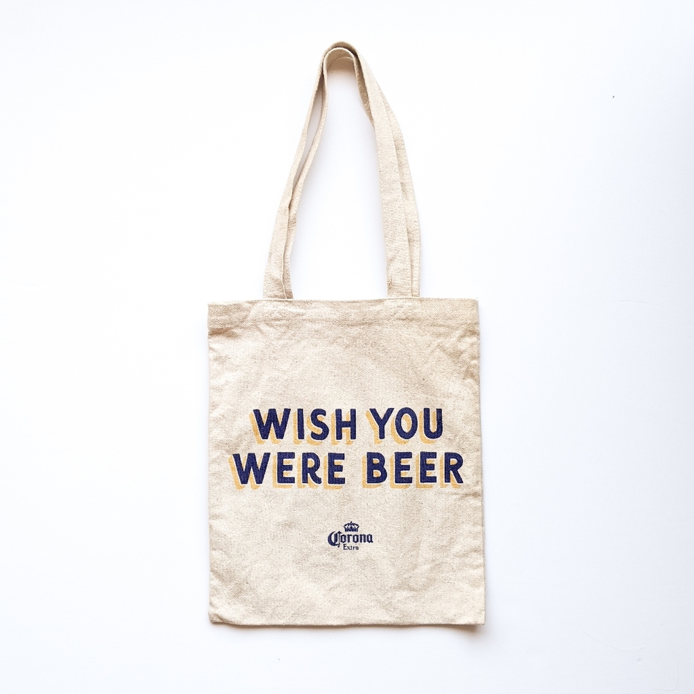 Wish You Were Beer Canvas Tote Bag